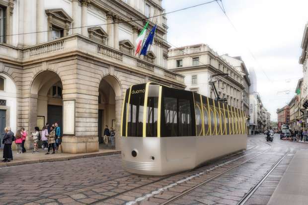 Arquiteto redesenha o bonde histórico de Milão para o pós-isolamento