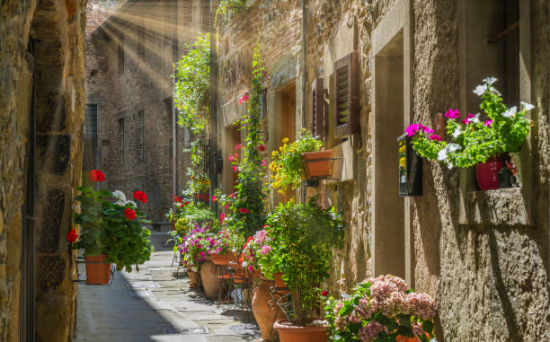 Arquitetura de Anghiari, na província de Arezzo, Toscana